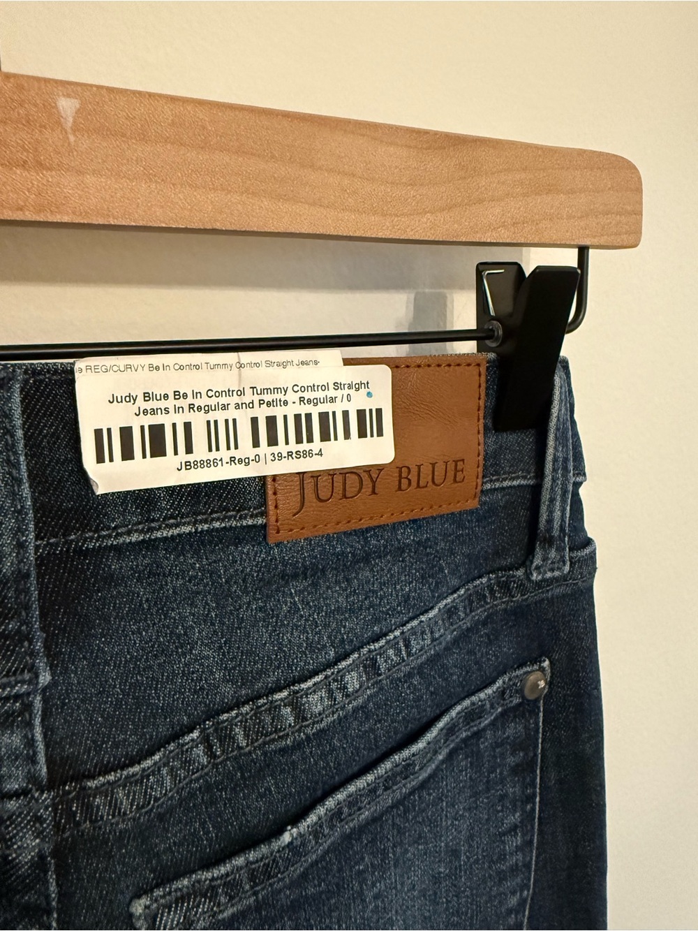Judy Blue • Be In Control Tummy Control NWT Sz 0 Straight Dark Wash Jean - Picture 6 of 11